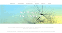 Desktop Screenshot of familienstellen-stickl.de